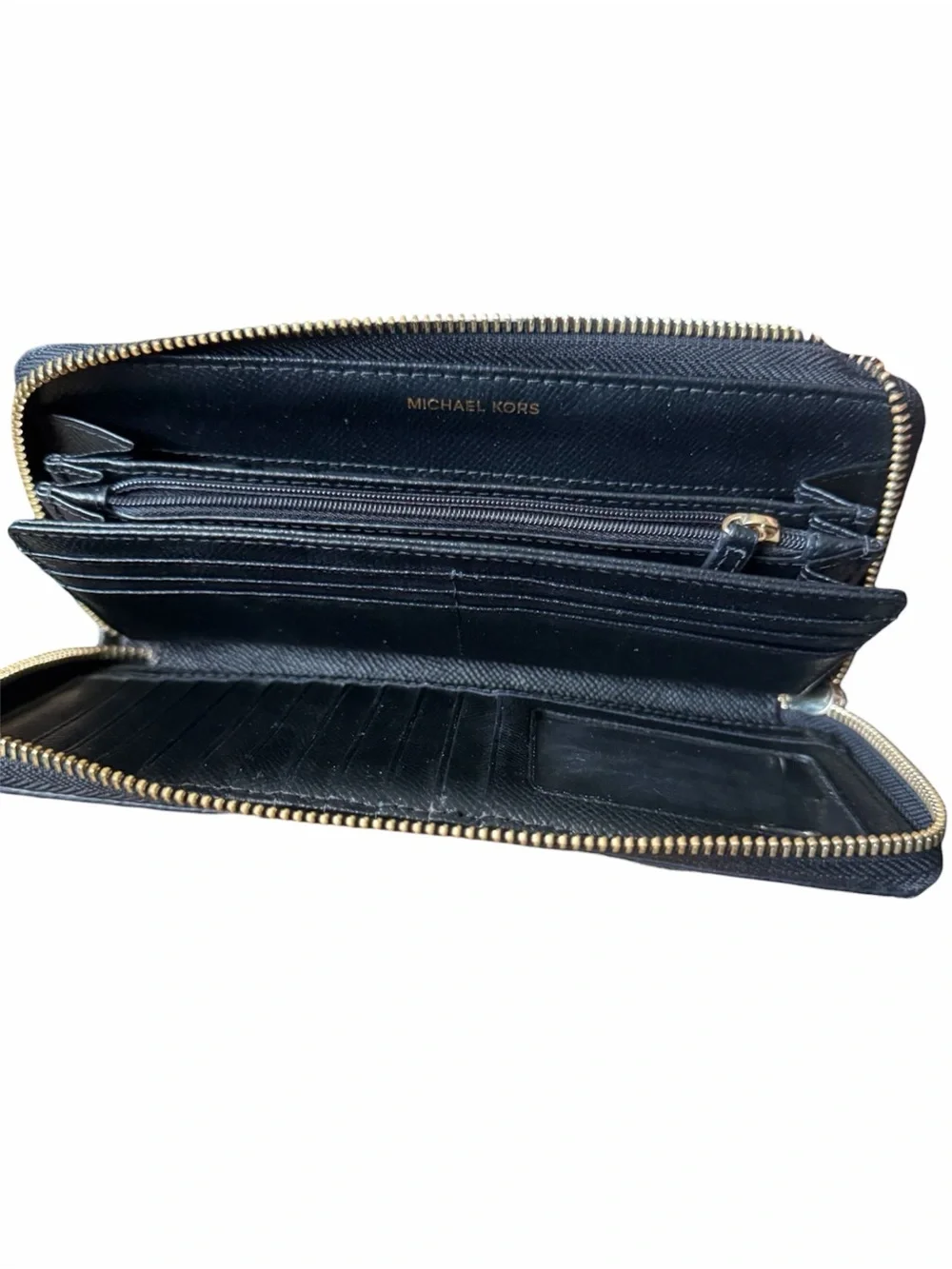 Michael Kors Jet Set Travel Continental Saffiano Leather Wallet EUC